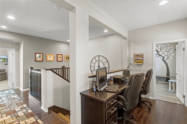 44316 Revana St, Temecula, CA 92592 - office space with recessed lighting and dark wood-type flooring