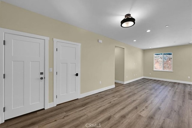 5350 Filbert St, Paradise, CA 95969 - unfurnished room featuring wood finished floors and recessed lighting