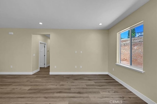 5350 Filbert St, Paradise, CA 95969 - empty room featuring wood finished floors and recessed lighting
