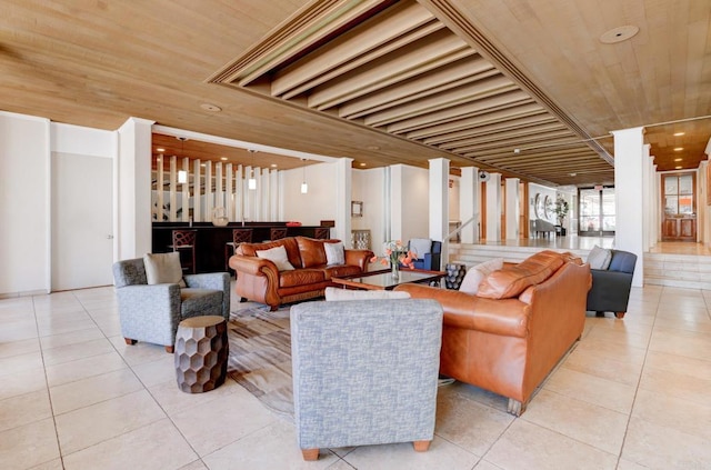 4600 Lamont St Unit 106, San Diego, CA 92109 - lobby featuring recessed lighting and wooden ceiling