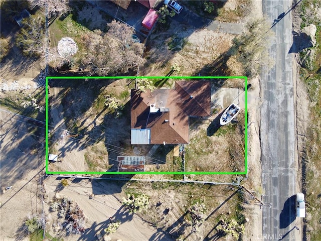 57136 Navajo Trl, Yucca Valley, CA 92284 - view of property location with property boundaries highlighted