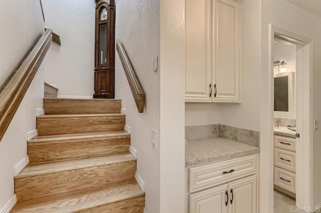 4014 Aguila St Unit F, Carlsbad, CA 92008 - staircase with wood finished floors