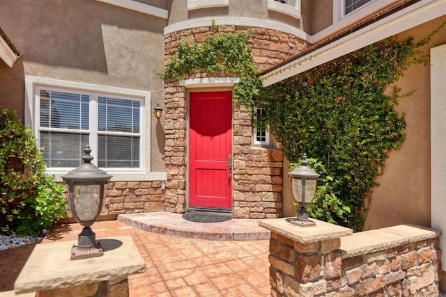 13748 Torrey Glenn Rd, San Diego, CA 92129 - property entrance with stone siding and stucco siding
