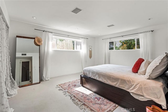1230 Horn Ave Unit 101, West Hollywood, CA 90069 - carpeted bedroom featuring multiple windows