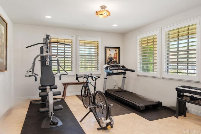 16210 Bluestar Way, San Diego, CA 92127 - workout room featuring healthy amount of natural light and recessed lighting