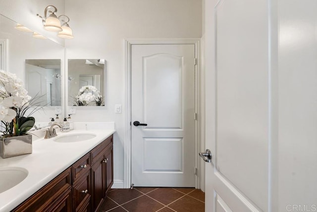 16210 Bluestar Way, San Diego, CA 92127 - bathroom featuring double vanity and tile patterned floors
