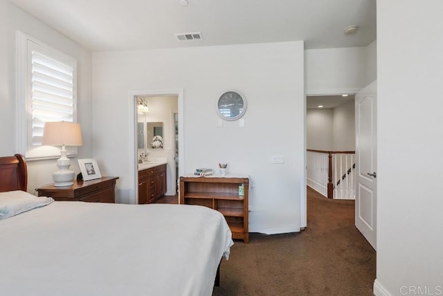16210 Bluestar Way, San Diego, CA 92127 - carpeted bedroom with a sink and ensuite bath