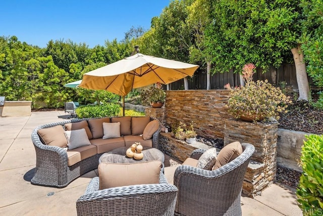 16210 Bluestar Way, San Diego, CA 92127 - view of patio / terrace with outdoor lounge area