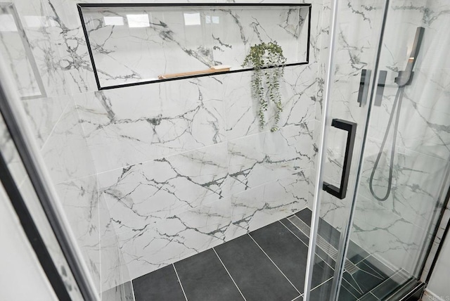 4862 Kesling Ct, San Diego, CA 92117 - bathroom featuring a marble finish shower