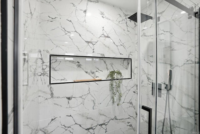4862 Kesling Ct, San Diego, CA 92117 - bathroom view of a marble finish shower
