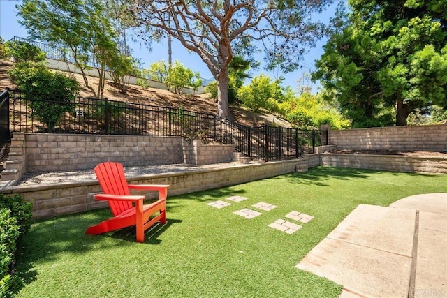 1879 Falconer Ct, Vista, CA 92081 - fenced backyard featuring a patio