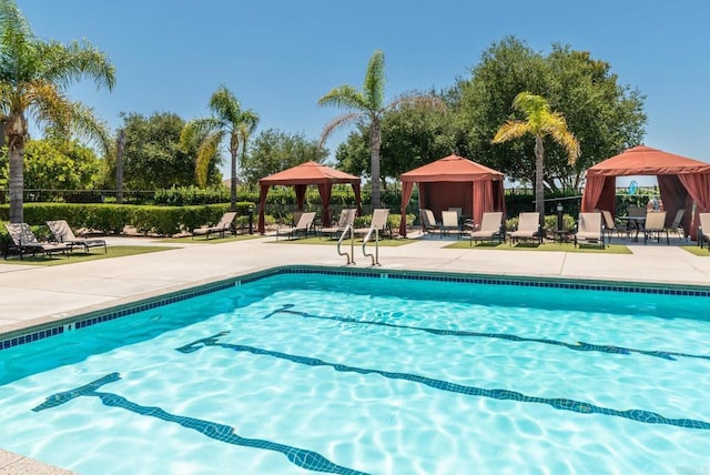 10667 Golden Willow Unit 152, San Diego, CA 92130 - community pool with a gazebo and a patio