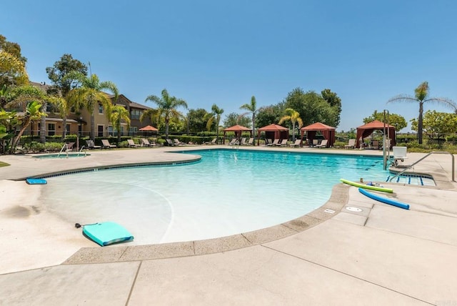 10667 Golden Willow Unit 152, San Diego, CA 92130 - community pool with a gazebo and a patio