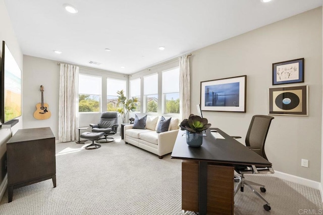 16755 Coyote Bush Dr Unit 15, San Diego, CA 92127 - office area with carpet and recessed lighting