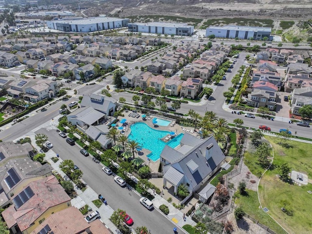 1925 Avenida Senecio Unit 2, Chula Vista, CA 91913 - aerial perspective of suburban area with a pool area