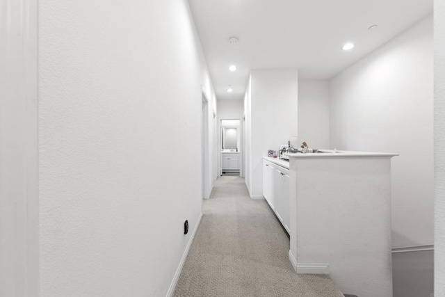 1925 Avenida Senecio Unit 2, Chula Vista, CA 91913 - hall with recessed lighting and light colored carpet