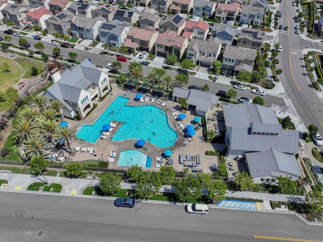 1925 Avenida Senecio Unit 2, Chula Vista, CA 91913 - aerial view of residential area with a pool area