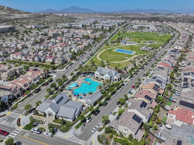 1925 Avenida Senecio Unit 2, Chula Vista, CA 91913 - aerial overview of property's location featuring a mountain backdrop and nearby suburban area