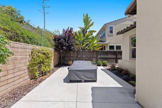 1925 Avenida Senecio Unit 2, Chula Vista, CA 91913 - fenced backyard with a patio area and a grill