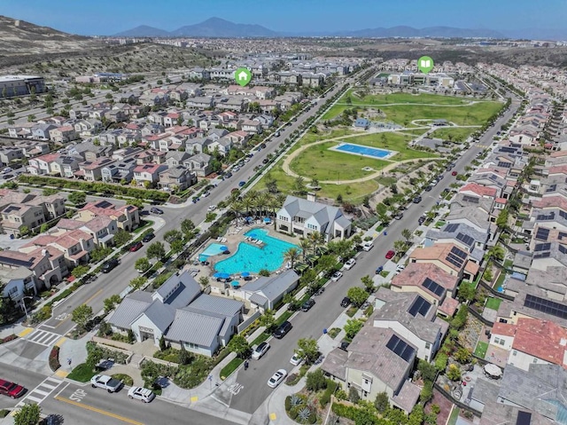1925 Avenida Senecio Unit 2, Chula Vista, CA 91913 - aerial overview of property's location with mountains and nearby suburban area