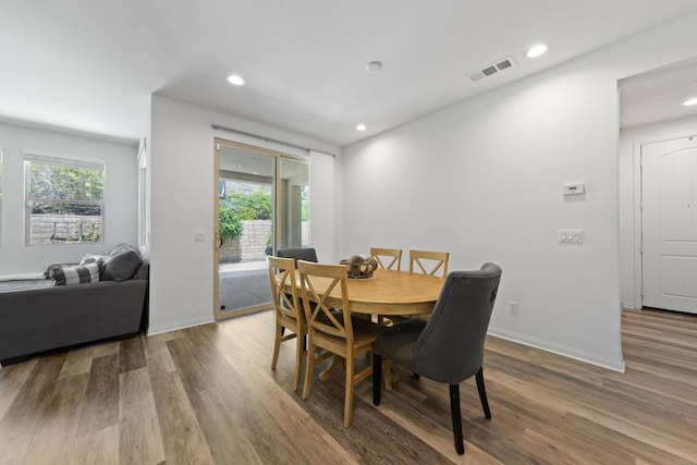 1925 Avenida Senecio Unit 2, Chula Vista, CA 91913 - dining room with wood finished floors and recessed lighting