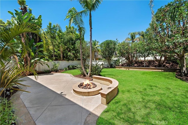 507 Corte Del Oro, San Clemente, CA 92673 - view of yard with a patio and an outdoor fire pit