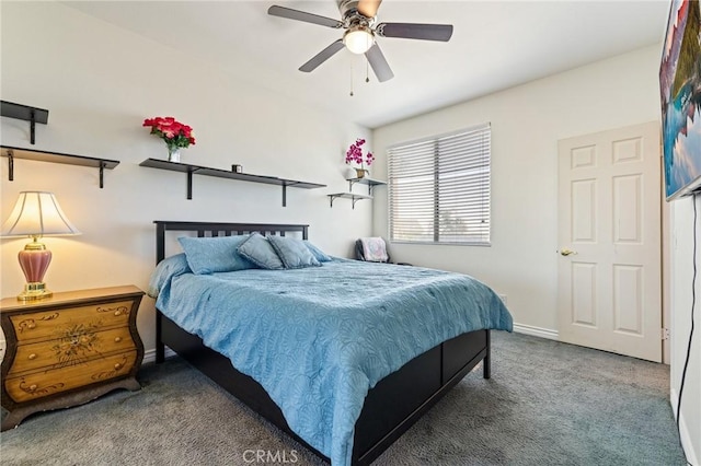 6411 Puma Pl, Rancho Cucamonga, CA 91737 - bedroom with carpet and a ceiling fan