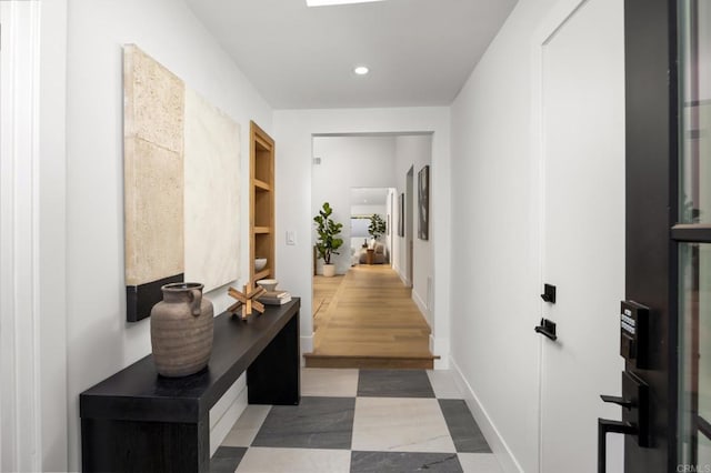 3835 Humboldt Dr, Huntington Beach, CA 92649 - hallway with recessed lighting and baseboards