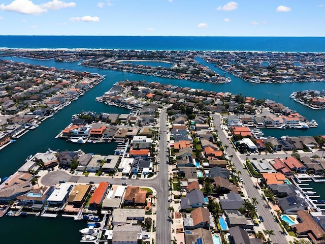 3835 Humboldt Dr, Huntington Beach, CA 92649 - aerial perspective of suburban area featuring a large body of water and numerous boat docks