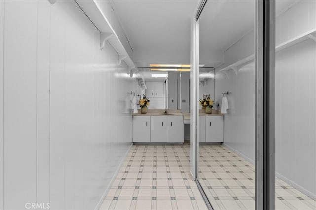 12319 Aneta St, Culver City, CA 90230 - bathroom featuring tile patterned floors and vanity