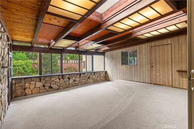 12319 Aneta St, Culver City, CA 90230 - unfurnished sunroom featuring healthy amount of natural light and beam ceiling