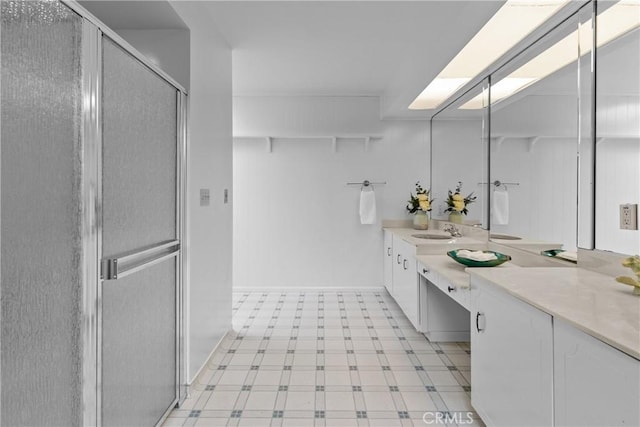 12319 Aneta St, Culver City, CA 90230 - full bath featuring tile patterned floors, vanity, and a stall shower