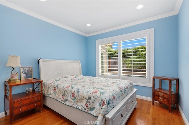 39 Foxhill, Irvine, CA 92604 - bedroom featuring wood finished floors, crown molding, and recessed lighting
