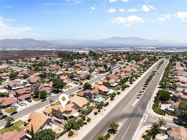 20241 Edmund Rd, Riverside, CA 92508 - aerial perspective of suburban area with a mountain backdrop
