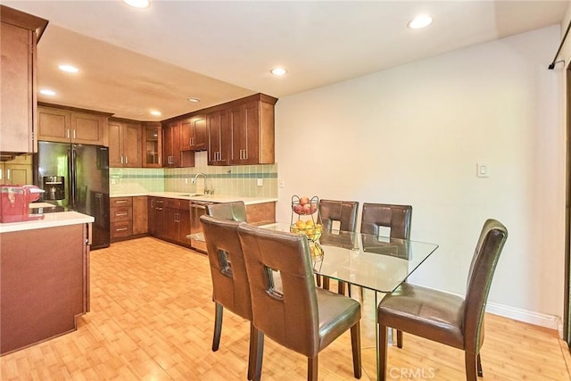535 W Duarte Rd Unit 14, Arcadia, CA 91007 - dining area featuring recessed lighting and light wood-style floors