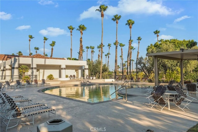 43791 Calle Las Brisas W, Palm Desert, CA 92211 - community pool featuring a patio area