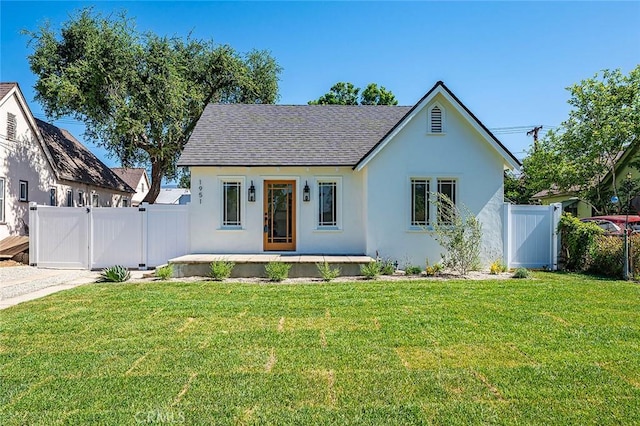 1951 Wagner St, Pasadena, CA 91107 - english style home with a gate, a shingled roof, stucco siding, and covered porch