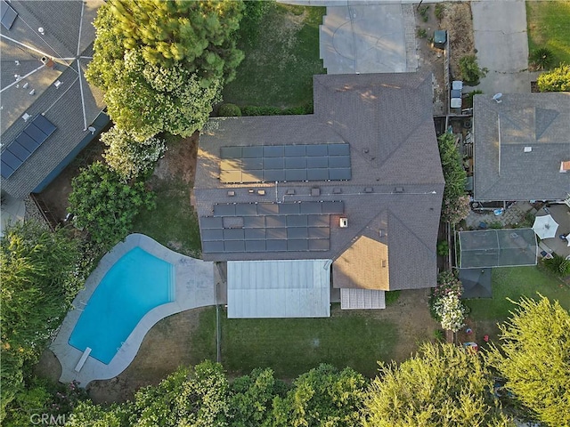 6330 N Wilson Ave, Fresno, CA 93704 - drone / aerial view of a pool
