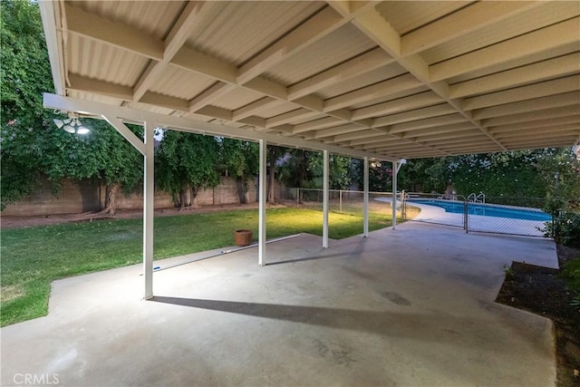 6330 N Wilson Ave, Fresno, CA 93704 - fenced backyard with a patio
