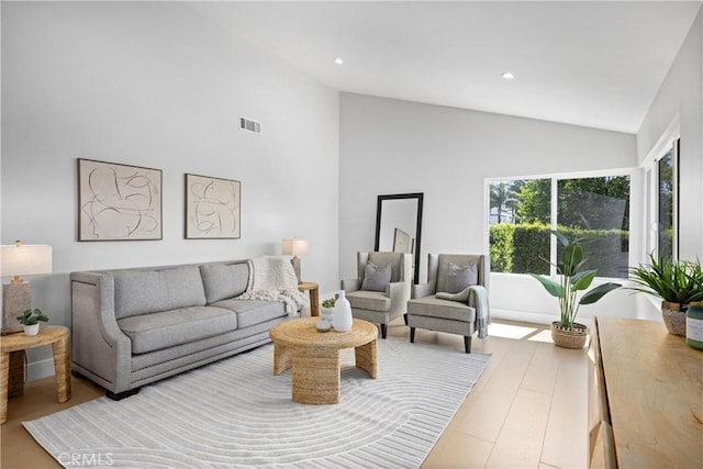 9211 Regency Way, Rancho Cucamonga, CA 91701 - living area featuring recessed lighting and high vaulted ceiling