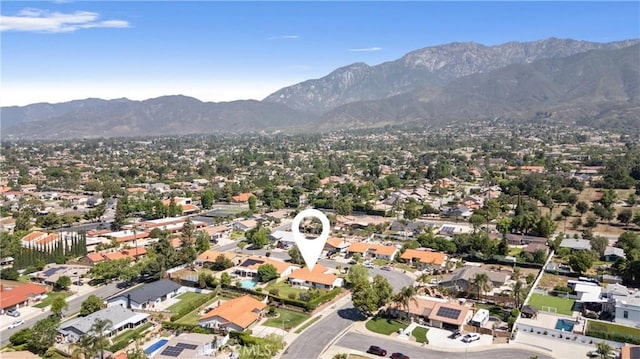9211 Regency Way, Rancho Cucamonga, CA 91701 - aerial view of residential area featuring a mountainous background