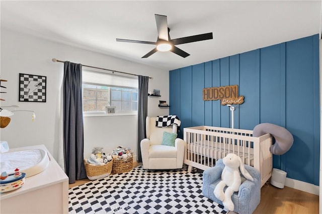 10171 Kukui Dr, Huntington Beach, CA 92646 - bedroom with a nursery area and ceiling fan