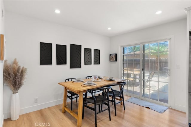 10171 Kukui Dr, Huntington Beach, CA 92646 - dining room with light wood-style flooring and recessed lighting