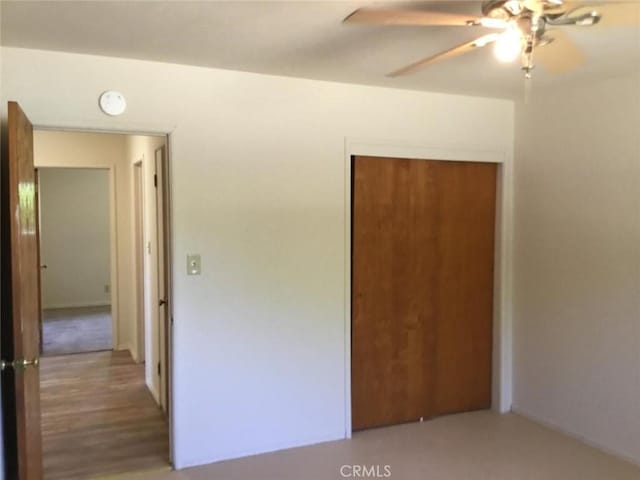 2911 Tahoe Dr, Merced, CA 95340 - unfurnished bedroom featuring a closet and ceiling fan