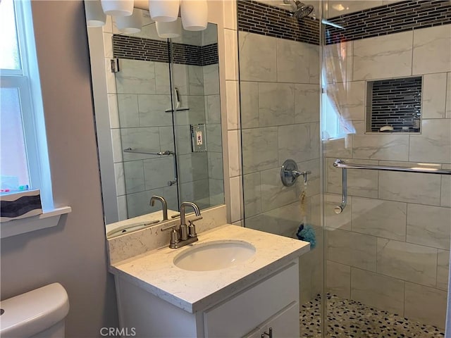 6914 Andasol Ave, Van Nuys, CA 91406 - full bathroom featuring vanity and a shower stall