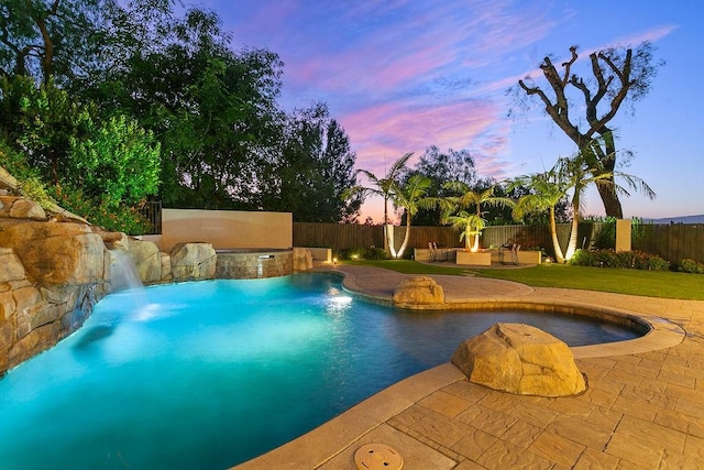 245 S Via Montanera, Anaheim Hills, CA 92807 - view of pool with a patio area, outdoor lounge area, and a fenced backyard