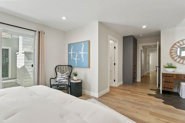 245 S Via Montanera, Anaheim Hills, CA 92807 - bedroom with light wood-style floors and recessed lighting