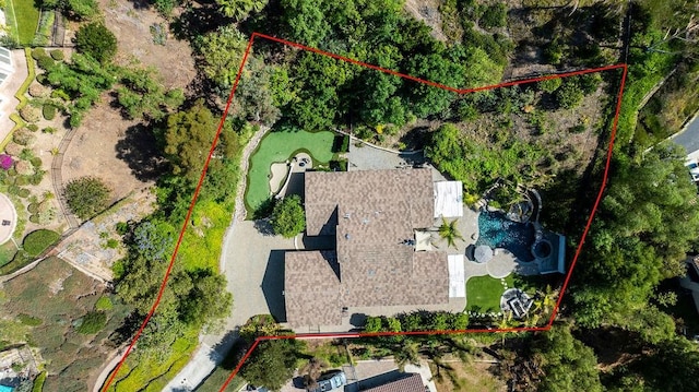 245 S Via Montanera, Anaheim Hills, CA 92807 - view of property location with property parcel outlined