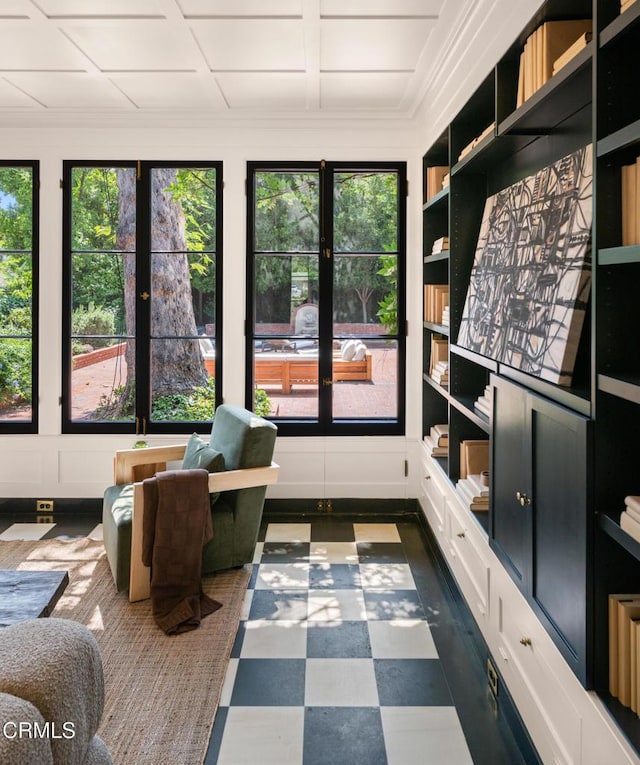 1241 S Oak Knoll Ave, Pasadena, CA 91106 - sunroom with healthy amount of natural light and french doors