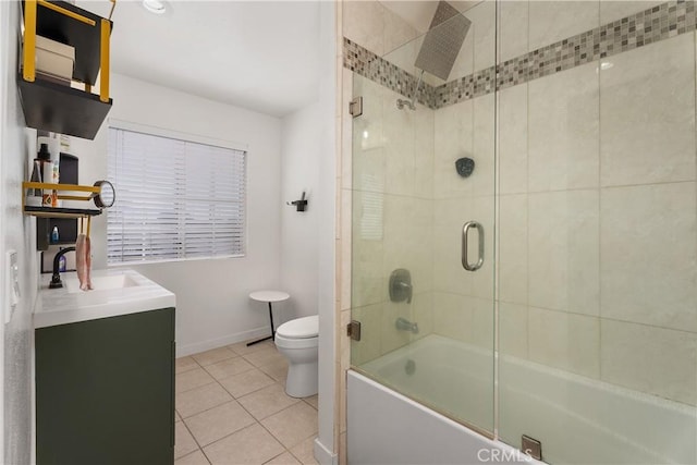 11521 Double Eagle Dr, Whittier, CA 90604 - bathroom with tile patterned flooring, vanity, and enclosed tub / shower combo